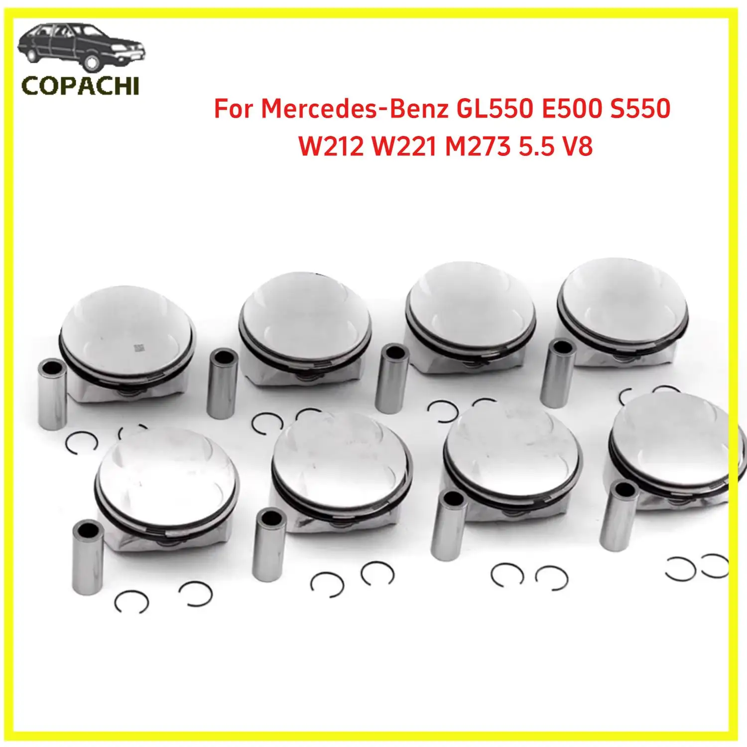 Набор поршней и колец 8 шт. 2730301517 Для Mercedes-Benz GL550 E500 S550 W212 W221 M273 5.5 V8 запасные части