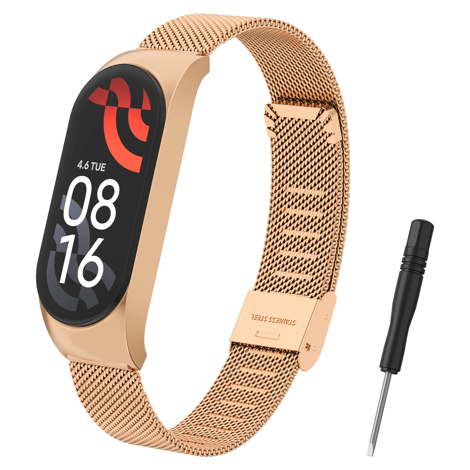 

Stainless Steel Strap For Xiaomi Mi Band 7 Band Milanese Bracelet For Xiaomi Mi Band 7 Strap Watchband Replacement