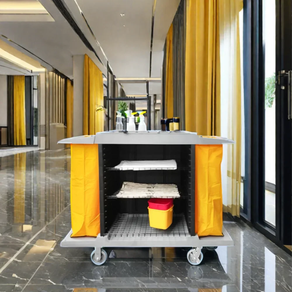 Тележка для чистки гостиничного номера тележка стирки