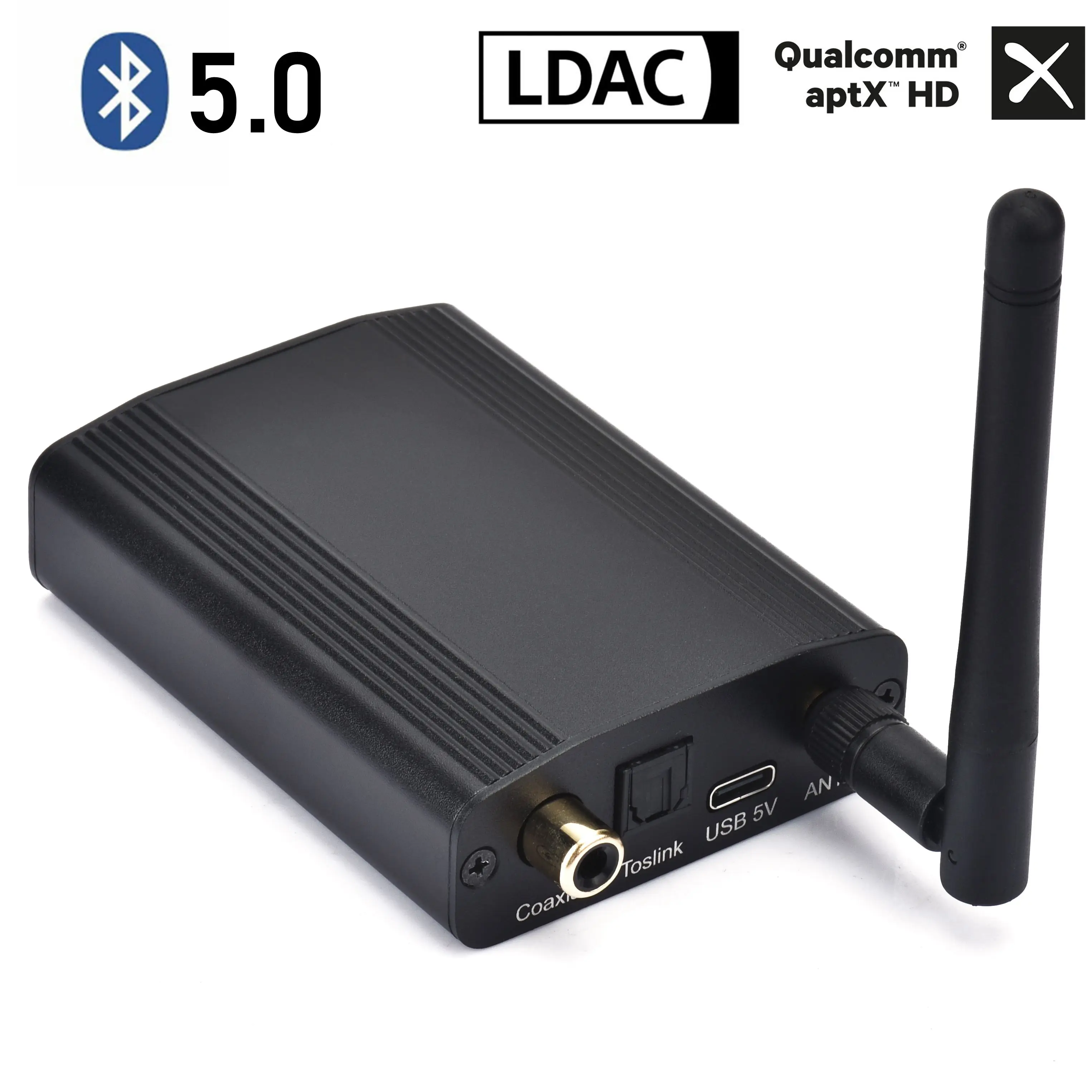 

HiFi Bluetooth receiver Bluetooth 5.0 digital interface csr8675 optical fiber aptx HD coaxial LDAC lossless audio