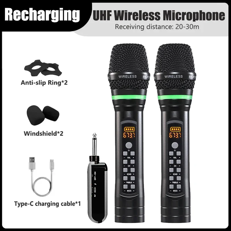 Беспроводной микрофон UHF для караоке