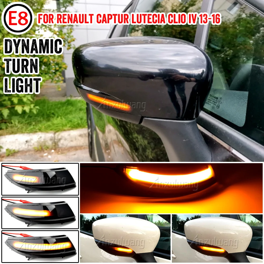 

Car Dynamic Blinker for Renault KAPTUR CAPTUR J5 H5 Clio IV MK4 4 Lutecia Grandtour LED Turn Signal 2013 2014 2015 2016 light