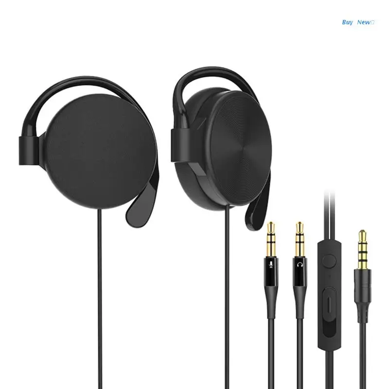 

Over the Ear Sport Earbuds with Mic Earphone 3.5mm Jack Great for Sports Running