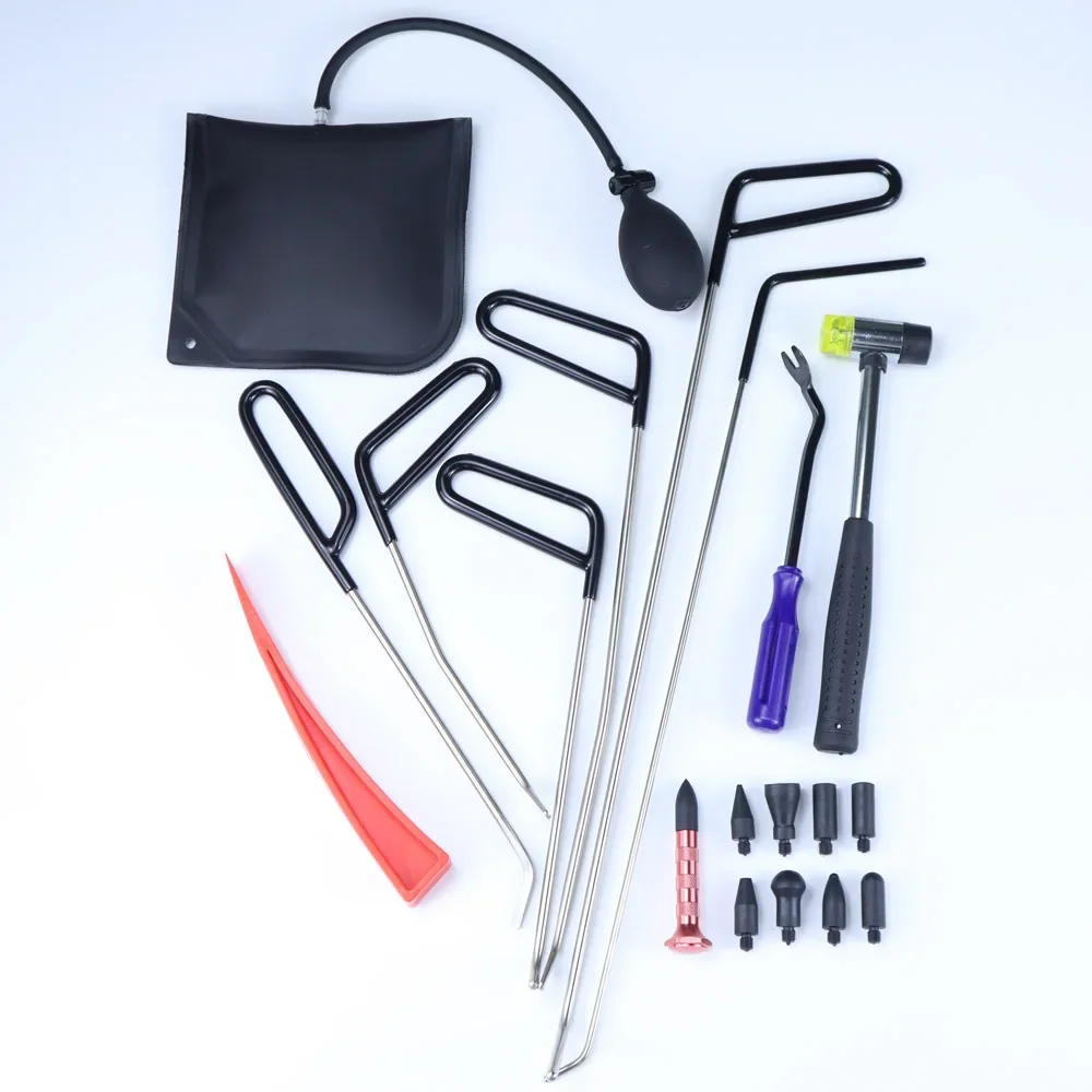 

Набор для удаления вмятин без покраски, инструмент для ремонта вмятин на кузове, инструмент для удаления вмятин на града для небольших вмятин, дверных вмятин и повреждений на града