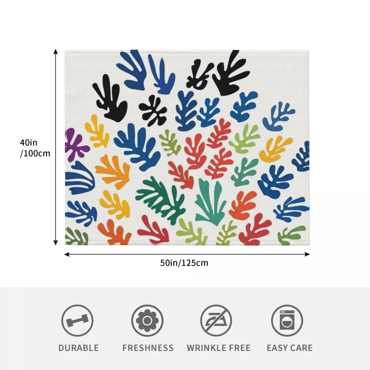 Фото Плед Henri Matisse - La gerbe - The Sheaf - HM, портативное легкое одеяло для путешествий и кемпинга №4