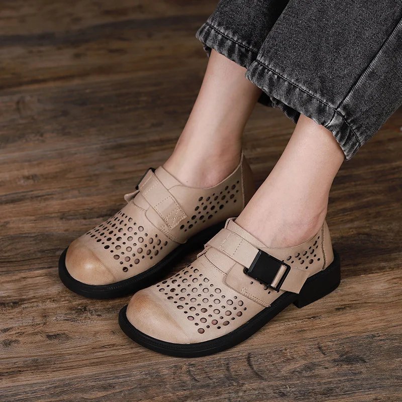 

Роскошные брендовые туфли из натуральной кожи для 2023, новые дышащие туфли с большим носком, мягкая подошва, удобные