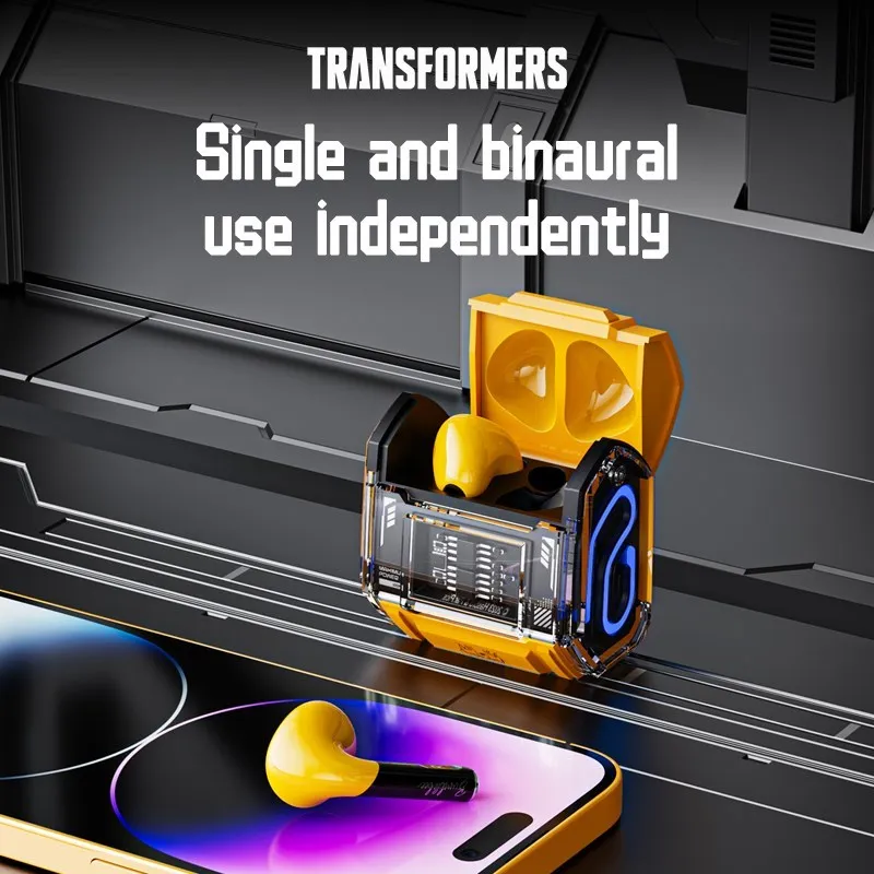 

Transformers MG-C03 TWS Wireless Bluetooth 5.3 Earphones HiFi Sound Low Latency Headphones Gaming Music Dual Mode Headset Earbud