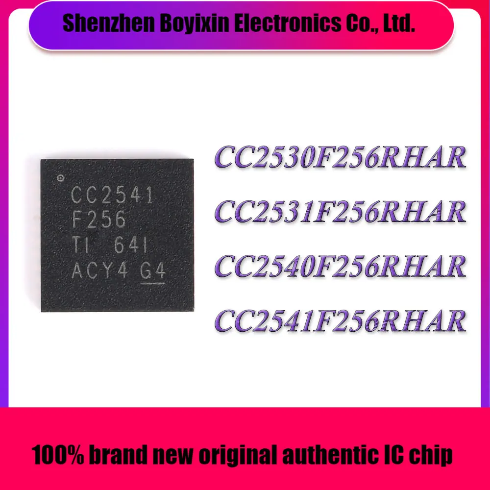 

CC2530F256RHAR CC2531F256RHAR CC2540F256RHAR CC2541F256RHAR CC2530F256 CC2531F256 CC2540F256 CC2541F256 IC MCU Chip VQFN-40
