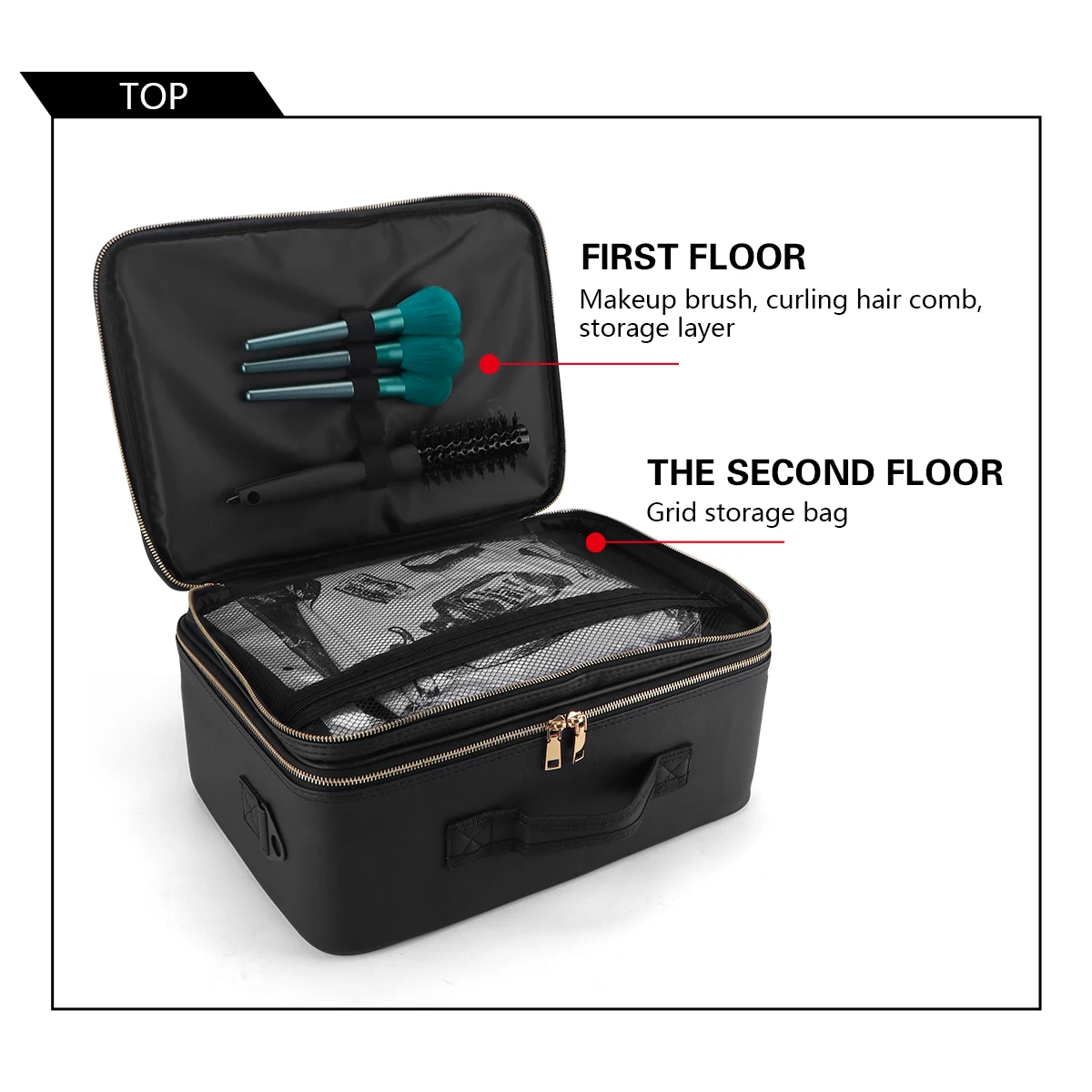 Дорожный косметичка-профессиональный регулируемый разделитель косметичка