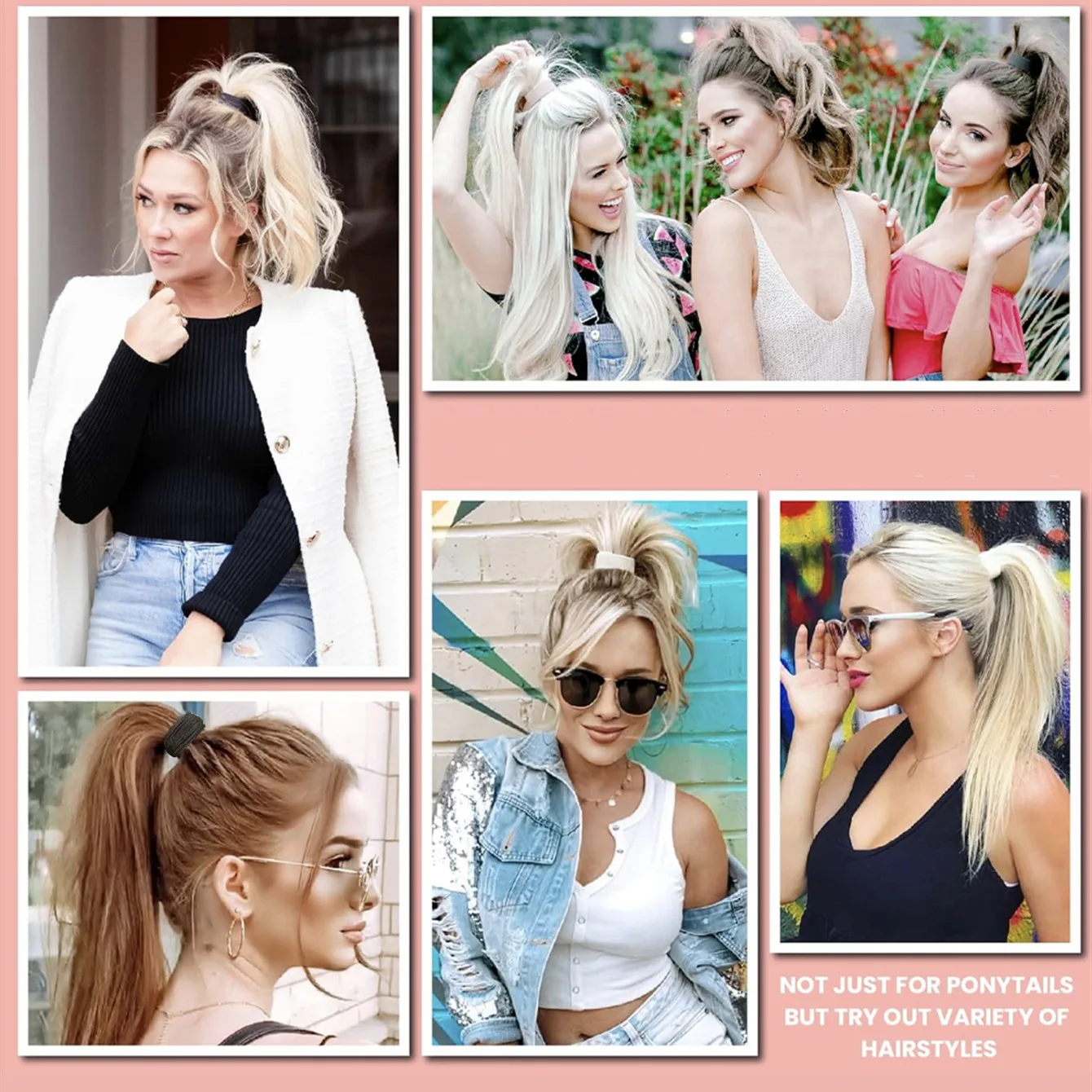 1 комплект резиновые эластичные крючки для хвоста резинки волос женщин