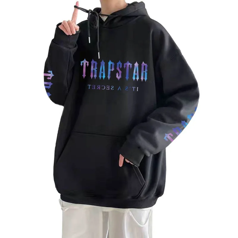

Trapstar Cartoon Alphabet Print Hoodies Men Hip Hop Fashion Sweatshirt Surrounding Men's And Women's Pullover Clothes Top Hoodie