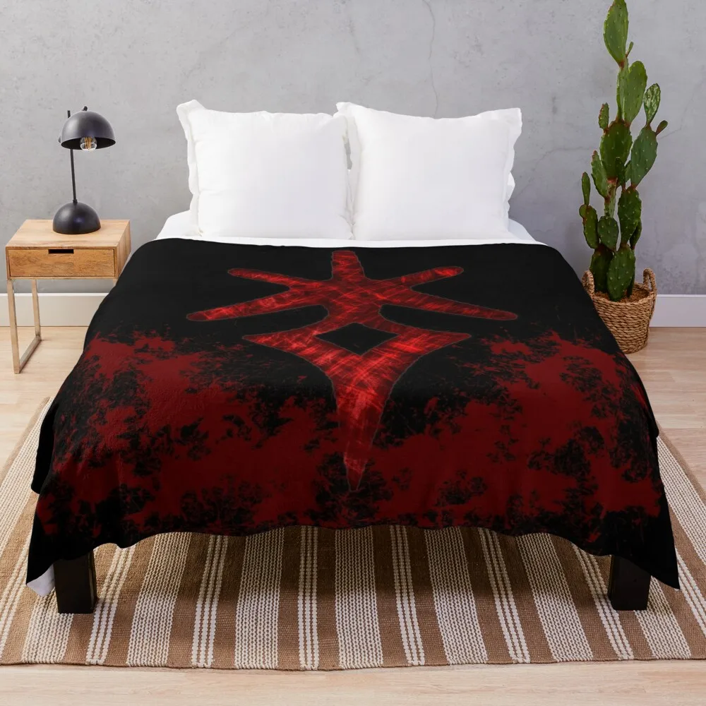 

Life Blood of the Dark Knight Throw Blanket Soft Plush Plaid