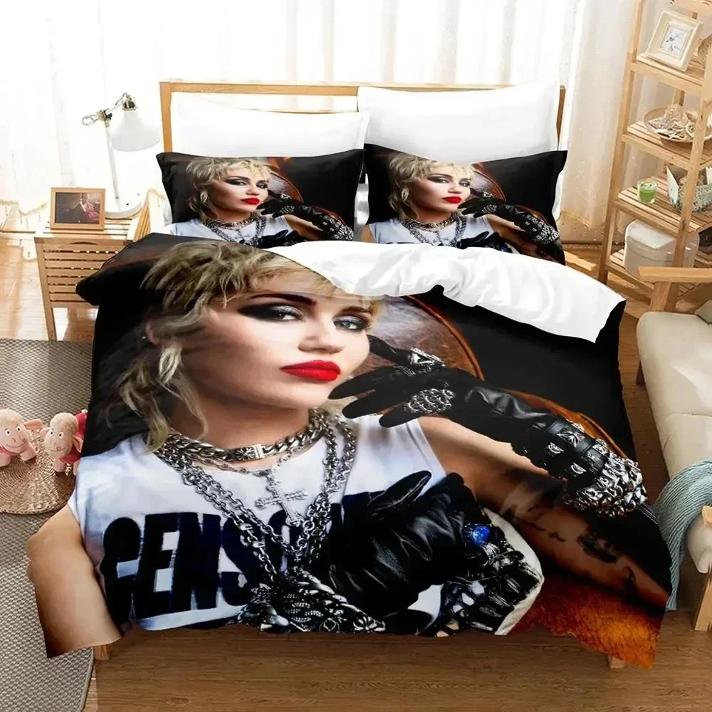3d певица Майли Сайрус комплект постельного белья пододеяльник постельное белье