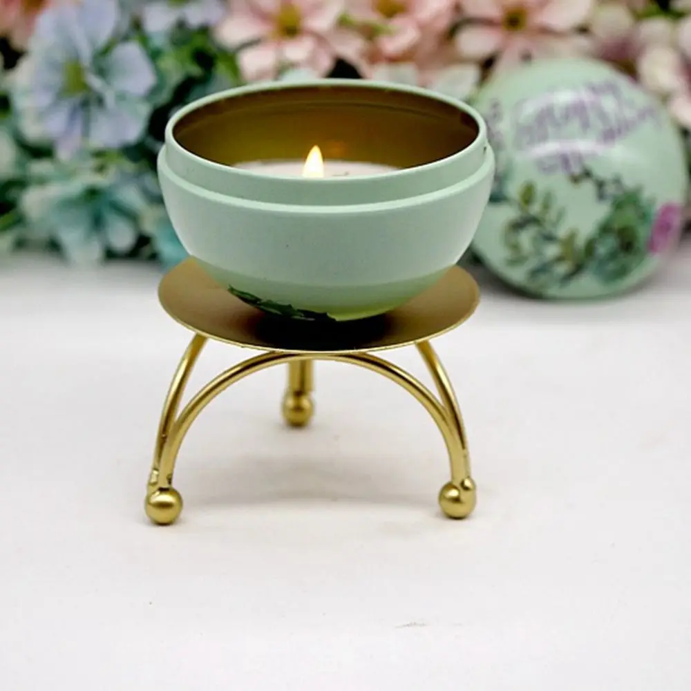 

Iron Art Wedding Decor Party Gift Atmosphere Arrangement Candle Holder Tabletop Ornaments Aromatherapy Tray Candle Cup