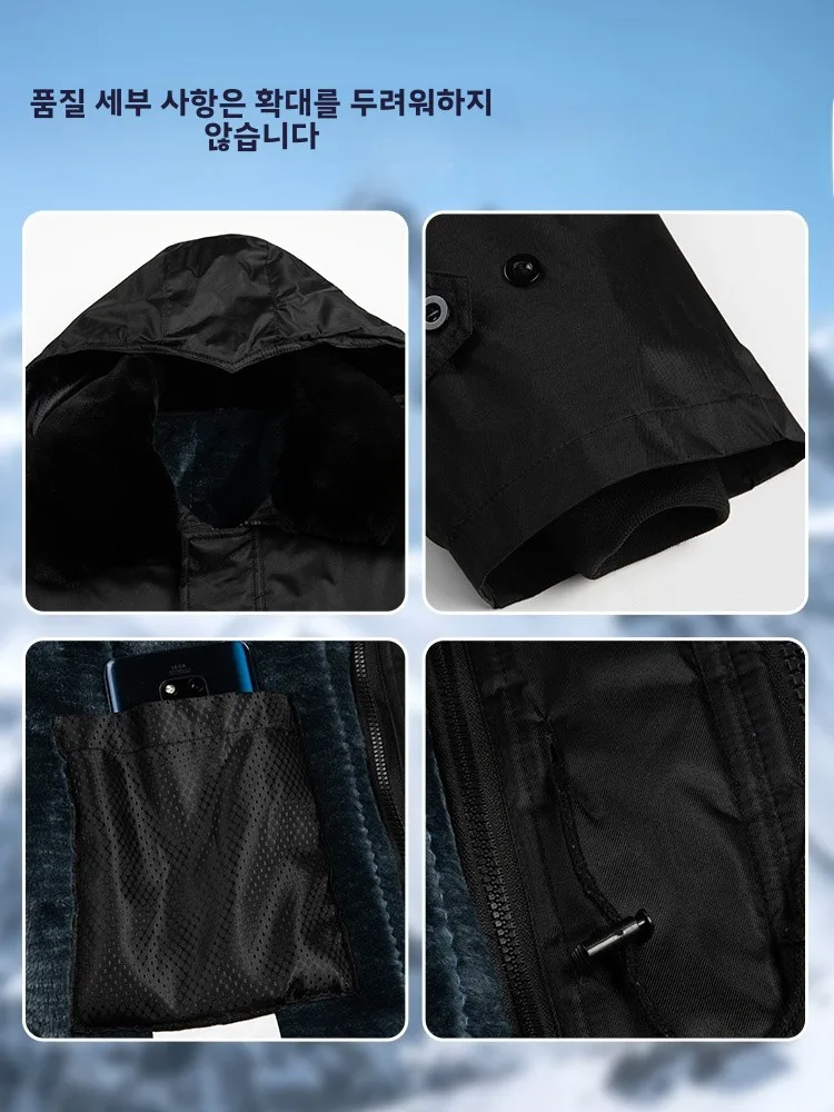 Exta-длинное пальто в стиле милитари зимнее на флисовой подкладке утолщенная