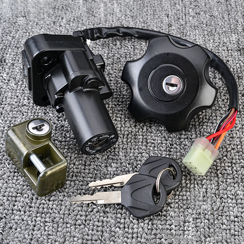 Для Suzuki DR650 DR650SE 1996-2022 Выключатель зажигания Крышка топливного бака Ключ замка