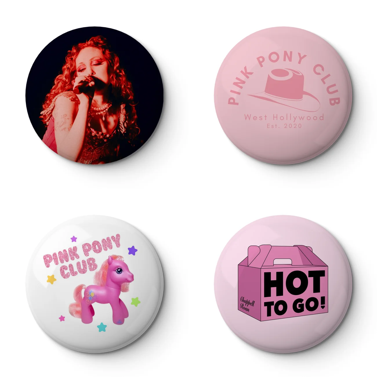 Заколка Chappell Roan с мягкой кнопкой индивидуальный металлический декор женское