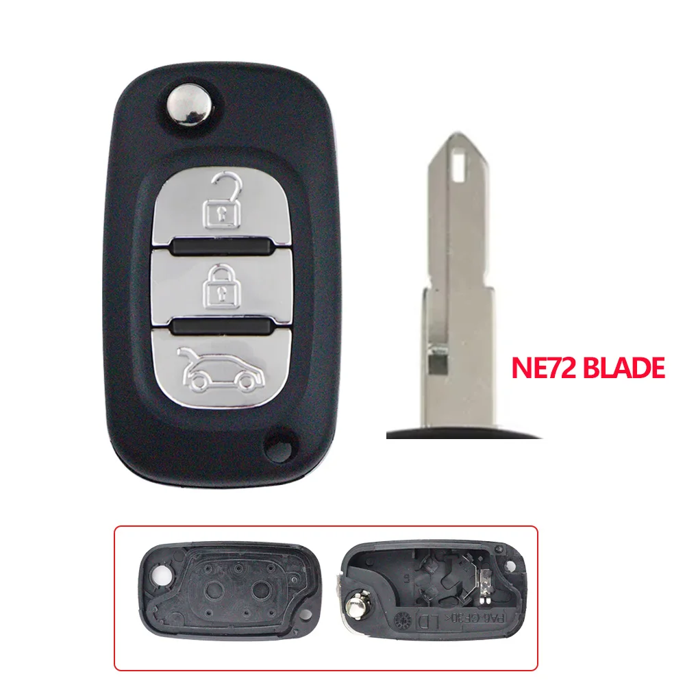 

Брелок для автомобильного ключа, оболочка для Renault Clio 3 Kangoo Master Modus мягкий, Megane 2 Duster, символ Captur Kadjar 2006-