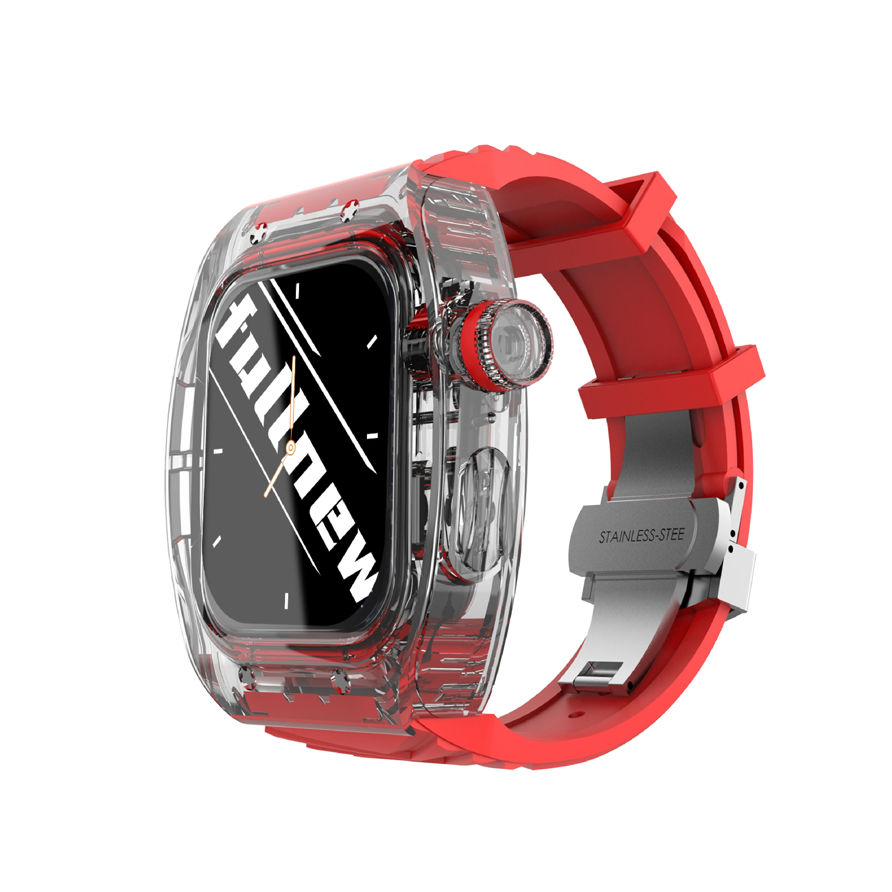 

lightweight modification case Suitable for Apple watch 44mm/45mm transparent smartwatch case