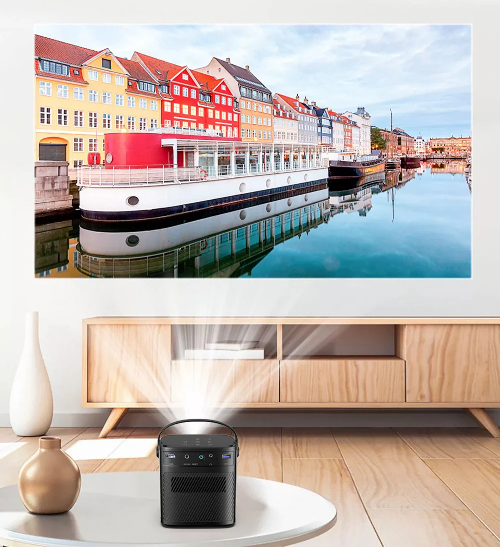 WZATCO S90 3D 4K кинотеатр Android 11 0 Wi-Fi мини-портативный 1080P домашний