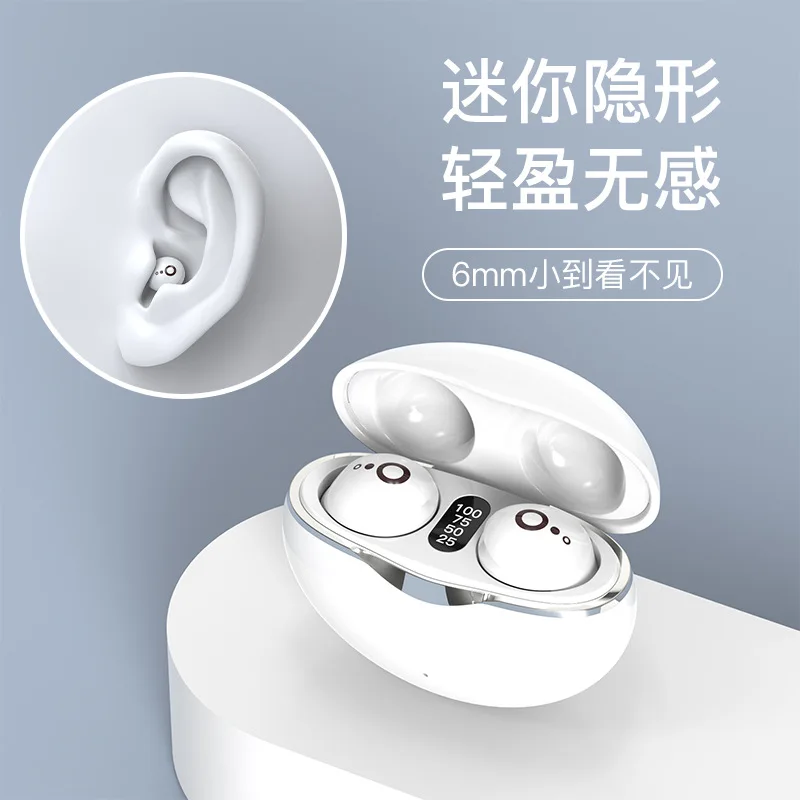 

Mini Wireless Sleep Headphones S800 Bluetooth Wireless In-Ear Noise Reduction Super Long Battery Life Digital Display Screen