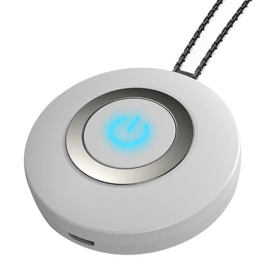 

Портативный мини-освежитель воздуха, USB перезаряжаемый портативный освежитель для шеи, фотоосвежитель белого цвета