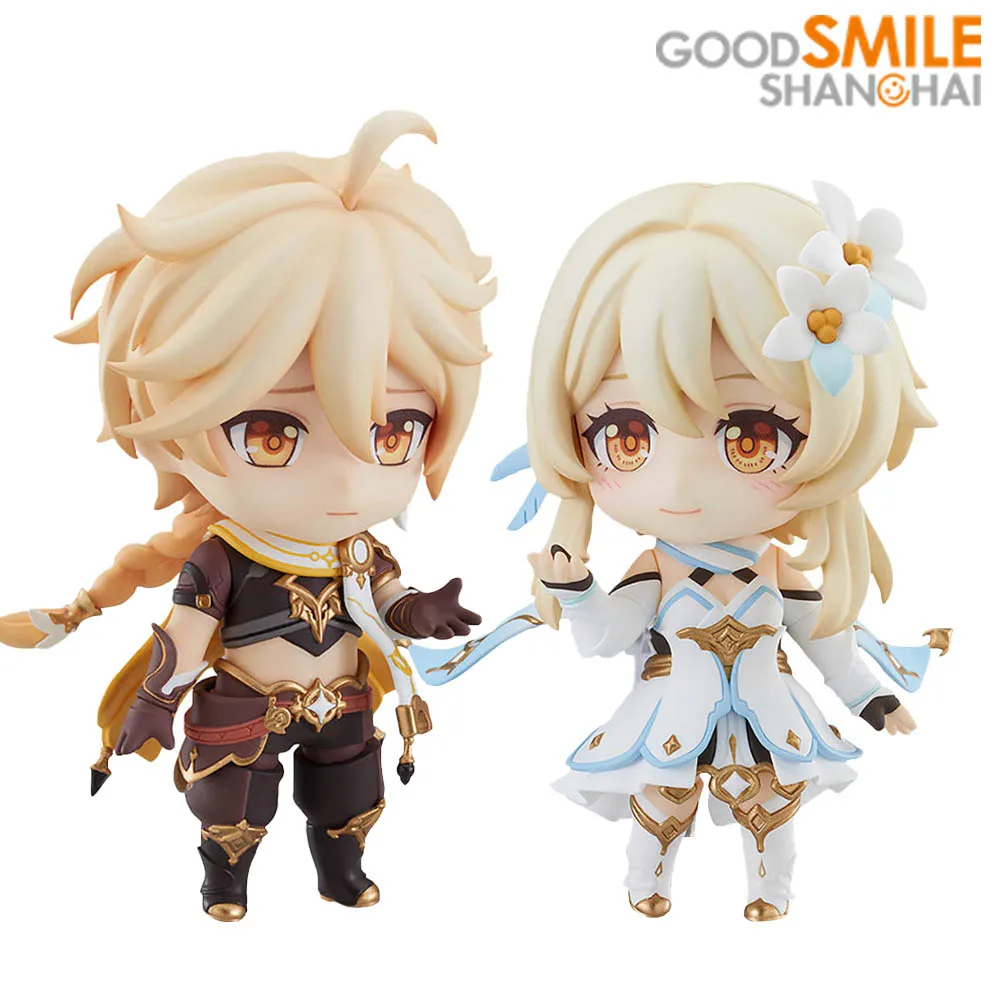 

Good Smile Genuine Nendoroid 1717 Aether 1718 Lumine Genshin Impact GSC Kawaii Doll Collectible Anime Model Action Figure Toys