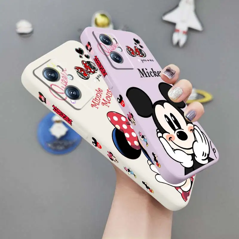 

Disney Minnie Mickey Cool Art Phone Case For OPPO Find X6 X5 X3 A98 A96 A94 A93 A77 A76 A74 A72 A57 A53S A16 5G Liquid Left Rope