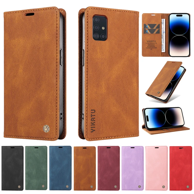 

Luxury Wallet Leather Protect Case For Samsung Galaxy A21s A31 A51 A81 A91 A41 A71 5G A21 A217 A515 Magnetic Flip Cover Shell