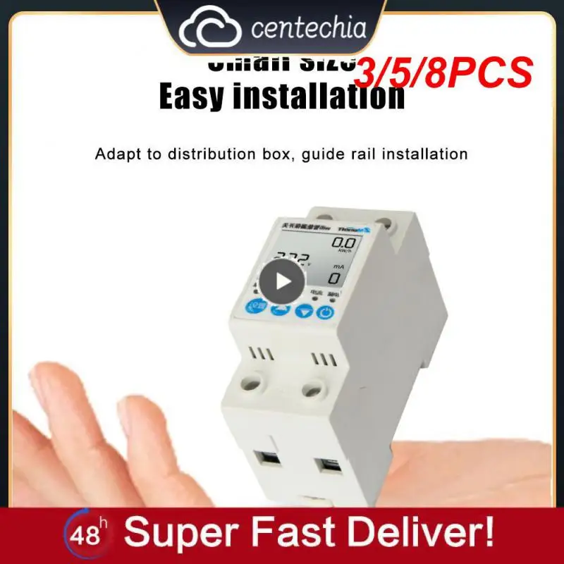 

3/5/8PCS Kwh Voltage Current Meter Remote Control Smart Home Tuya Energy Meter Leakage Protection Power Monitoring