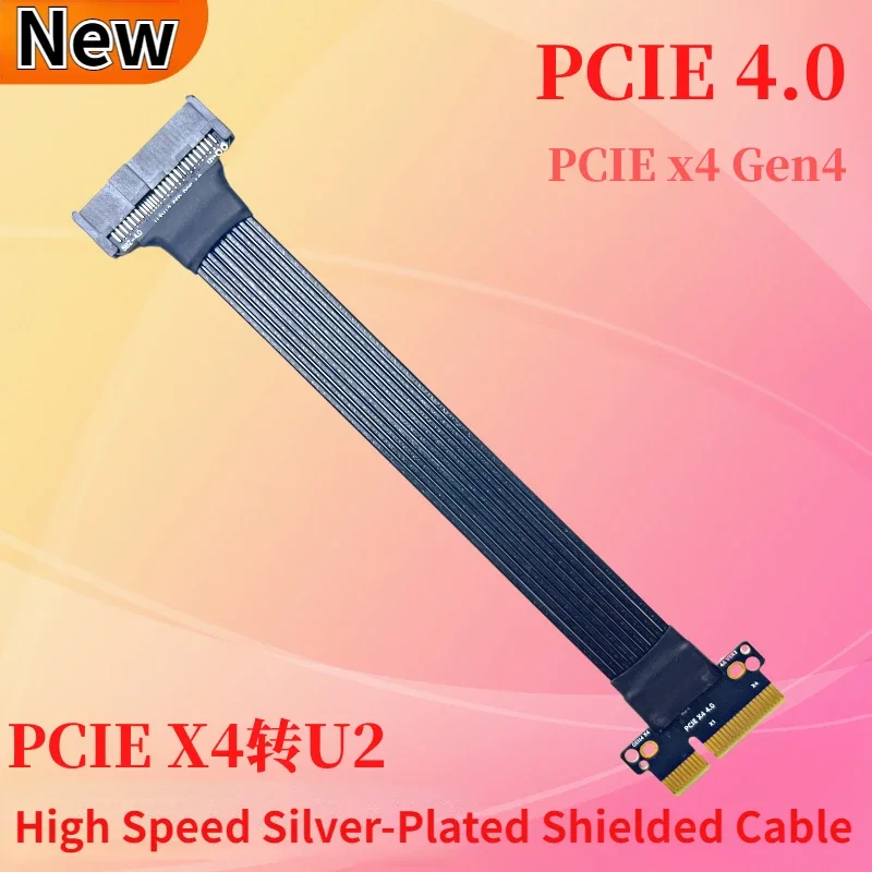 Высокоскоростной Переходник PCI Express X4 к U.2 U.3 SSD PCIE 3 0 4 0x4 кабель переходника для U2 Gen3