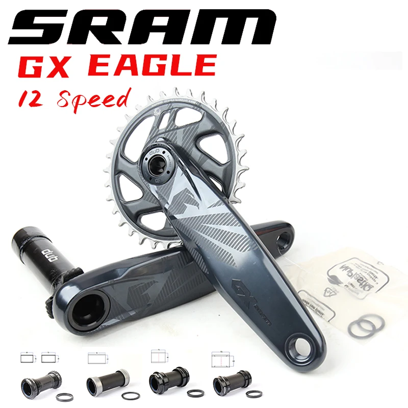 

2021 SRAM FC GX EAGLE DUB Crankset 1X12 Speed MTB Mountain Bike Bicycle Crankset 170mm 175mm 32T 34T Chainring