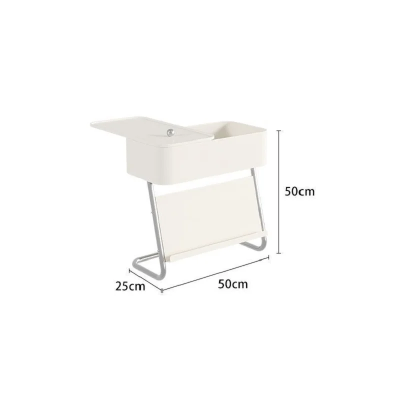 IHOME Диван Приставной столик Дизайнерская средневековая тележка Instagram Cream Breeze