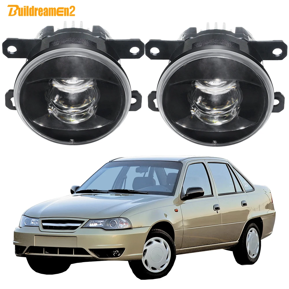 

2 X 30W Car Right + Left Fog Light Assembly 8000LM LED Lens Fog Daytime Running Lamp H11 12V Styling For Daewoo Nexia 2008-2016