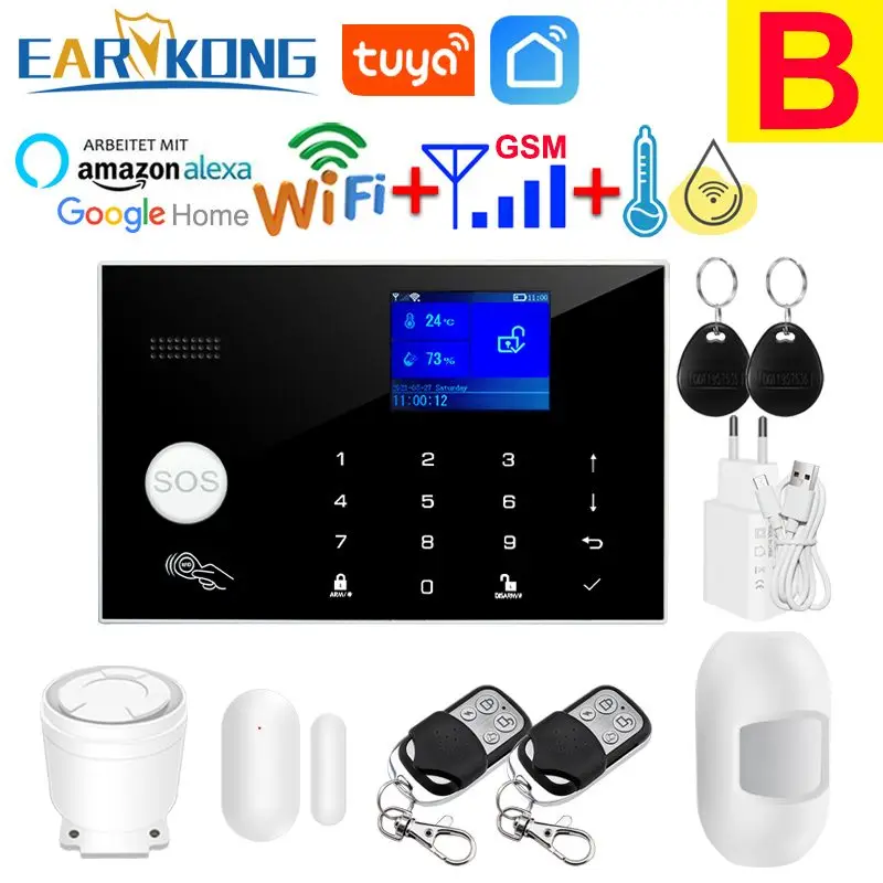 

Earykong WiFi GSM сигнализация