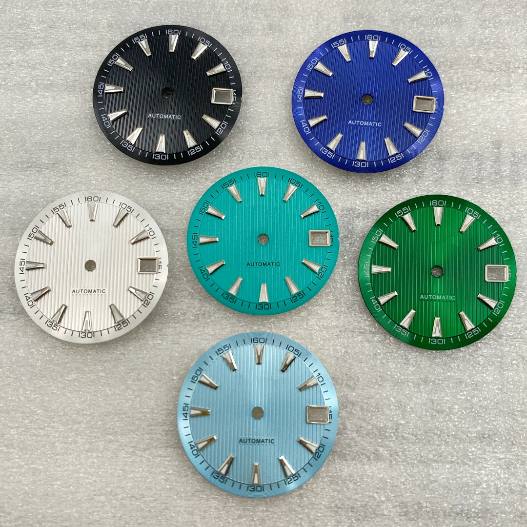 Индивидуальный новый циферблат 28 5 мм зеленый светящийся буквальный адаптер NH35