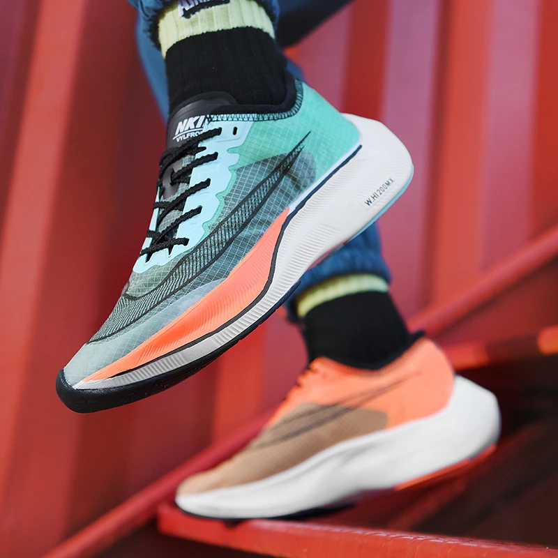 Mismatched Sneakers for Men Carbon Rubber Sole Men's Running Shoes High Quality Male Casual Sports Shoes Free Shipping Footwear