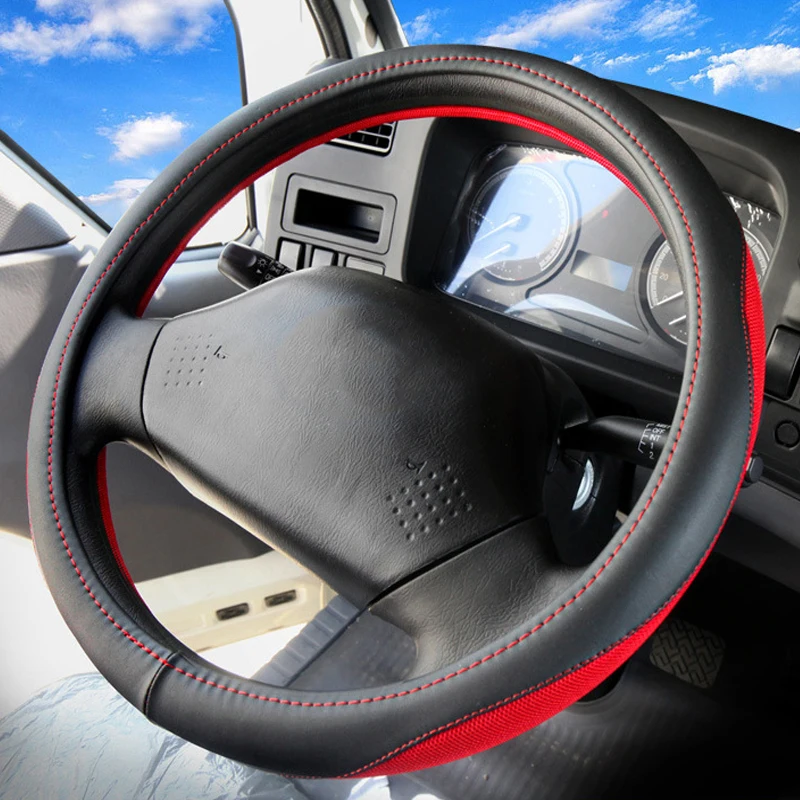 

Truck Car Steering Wheel Cover Size 40/42/45/47/50CM Car Accessories 2023 Anti Slip Protector for TRUCK Bus Van Lorry