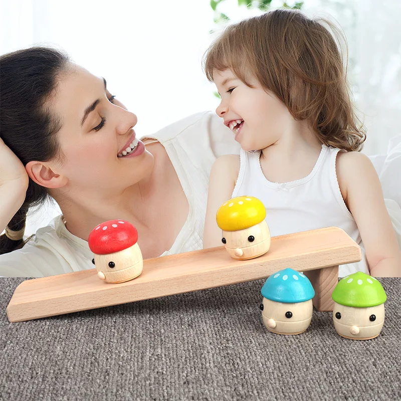 Rompecabezas Montessori de madera maciza para niños, Tobogán De Seta para bebé de 1 a 3 años, juguetes de manos, juego de escritorio de madera