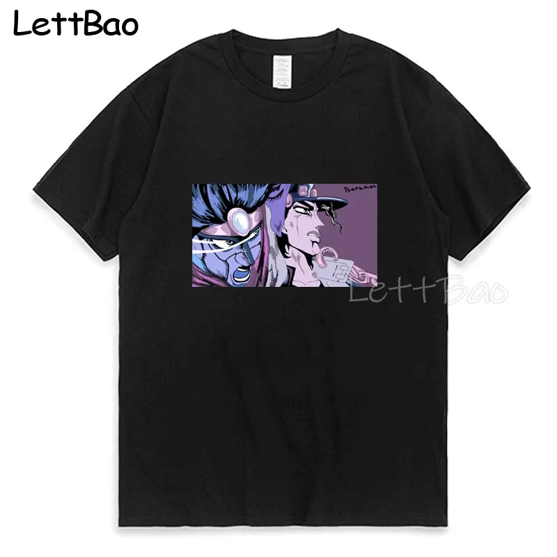

Jojo Japanese Anime Jojo Bizarre Adventure T-shirt Graphic Print Casual T-shirt Cotton 100% Material 2022 Cartoon Grunge Clothes