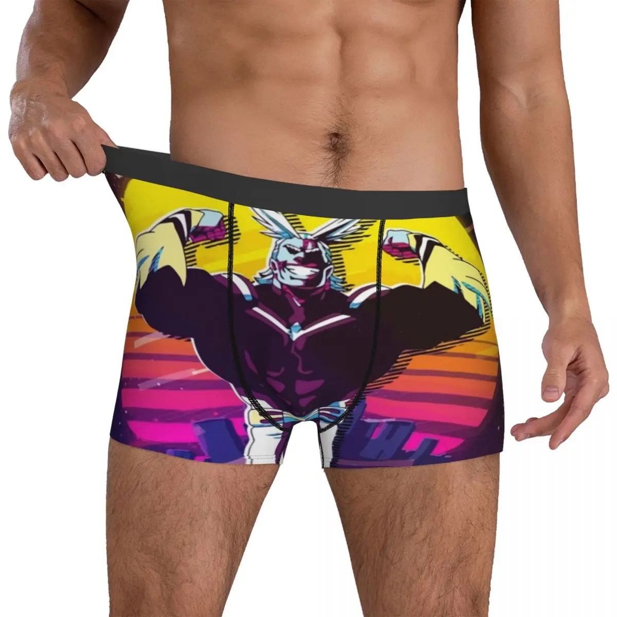 

Нижнее белье My Hero академия, мужские боксеры с принтом, забавные шорты-боксеры, трусы оверсайз с принтом Карпов