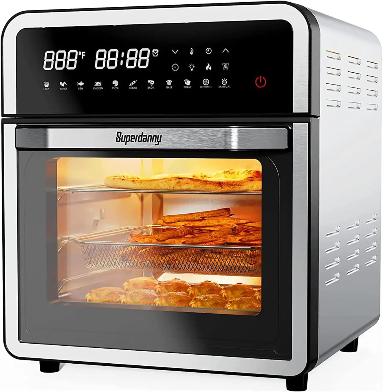 Rapid Cooker & Air Fryer, 16-Quart Capacity, 11-in-1 Functions to Bake, Roast, Sear, Sauté, Slow Cook, Dehydrate & More