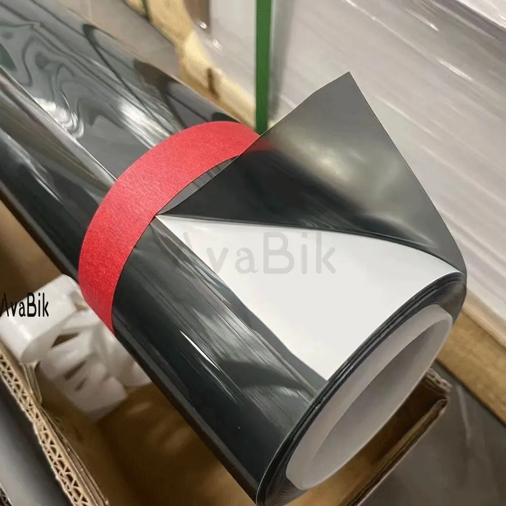 Фото Пленка PPF для стекла крыши автомобиля 1,52м*2м/3м, черненая, самовосстанавливающаяся, из ТПУ, подходит для защиты крыши Tesla Y/S/X, теплоизоляционная пленка для автомобиля. №3