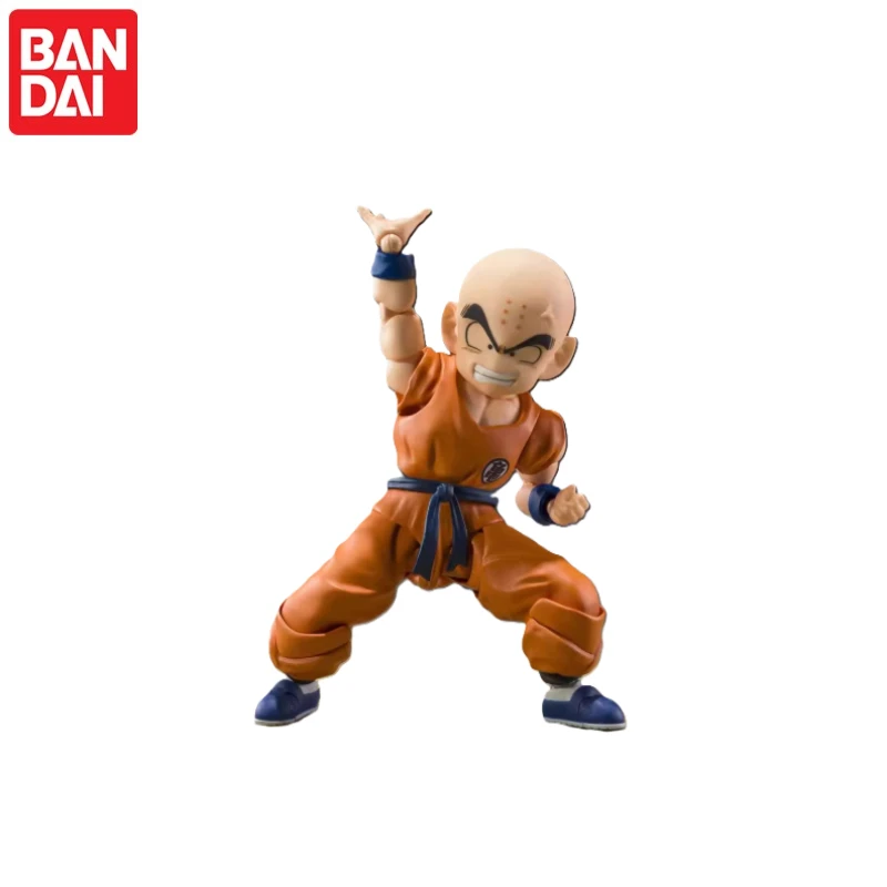 Фото В наличии, 100% оригинал BANDAI Dragon Ball Z S.H.Figuarts: Фигурка Сон Гоку и Криллина (старые друзья), коллекционная модель, подарки №3