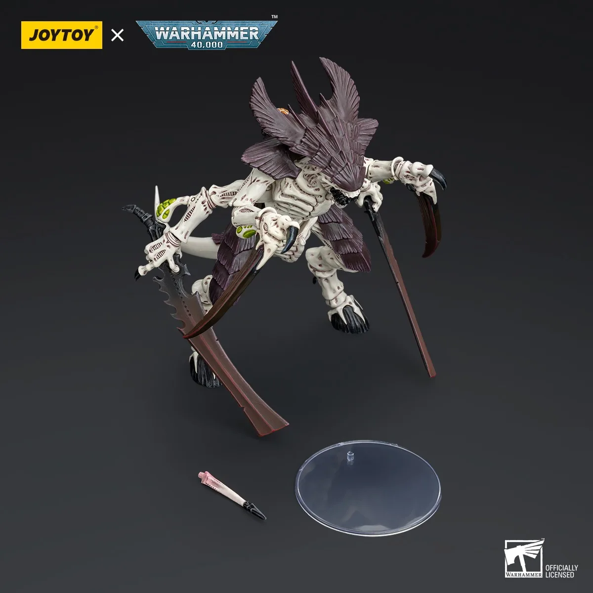 Фото Аксессуары JOYTOY Warhammer 1/18: Фигурка Тиранидов Hive Fleet Leviathan, Воин-тиранид с костяными мечами, 2 модели игрушечных фигурок №5