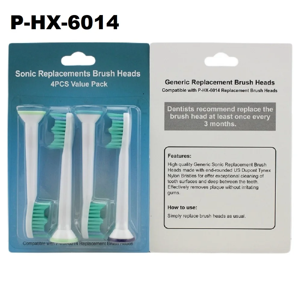 4 Pcs/Pack Electric Toothbrush Replacement Heads Soft Dupont