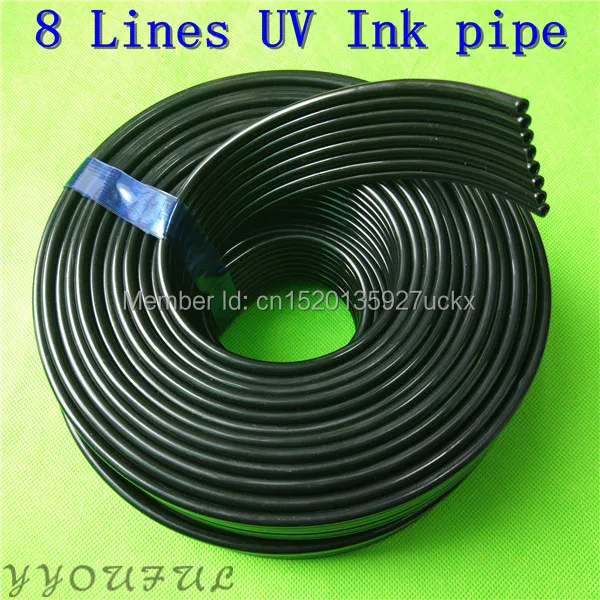 10 Meter 8 lines ink tube 3X2MM for Epson DX5 printer Mimaki Aifa Twinjet Xuli Mutoh Sky color ink pipe 3mmX2mm transparent images - 6