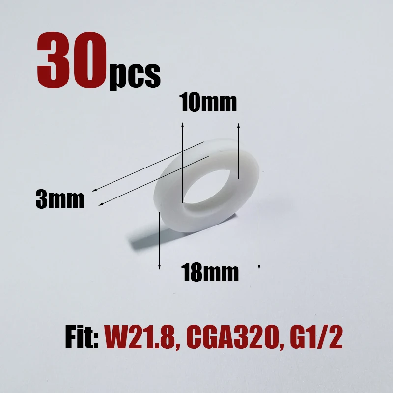 

ПТФЭ шайба высокого давления для пейнтбола, страйкбола, Sodastream, прокладка TR21-4 W21.8 CGA320 G3/4 G1/2, герметизирующие прокладки