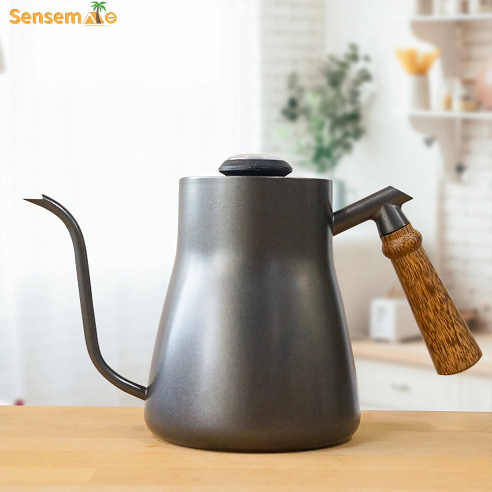 Classic Design Coffee Kettle with Thermometer Gooseneck Long