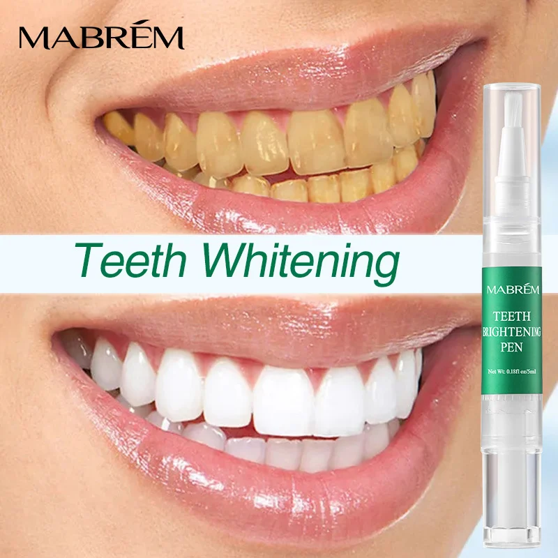 5ml Teeth Whitening Pen Remove Tooth Stains Plaque Remove Whiten Teeth Fresh Breath Clean Mouth Portable Oral Care Free Shipping